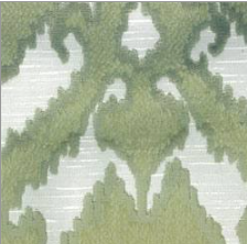 2420- Sage Ikat Jacquard Velvet